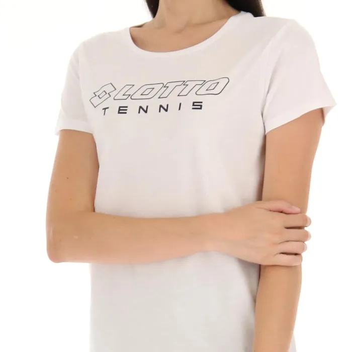 Lotto Sport TShirt WomanMan SQUADRA W II TEE LOTTO Bright White Lotto Sport TShirt WomanMan SQUADRA W II TEE LOTTO Bright White