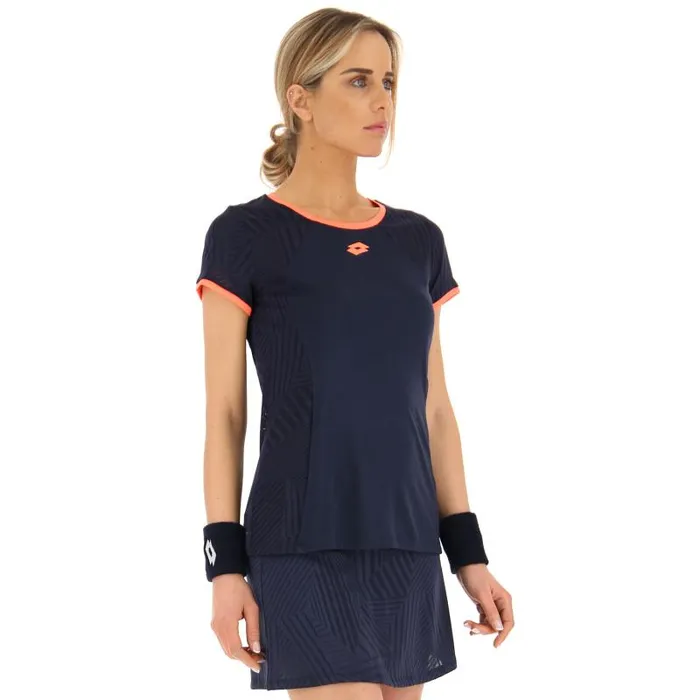 Lotto Sport TShirt WomanMan SUPERRAPIDA W V TEE Navy Blue
