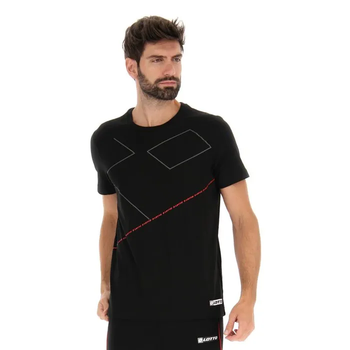 Lotto Sport TShirts Man LOGO VIII TEE 2 All Black