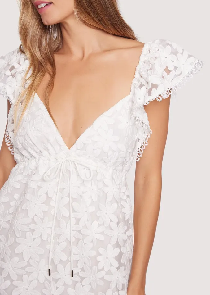 Madonna Lily Mini Dress White Women Lost Wander Dresses
