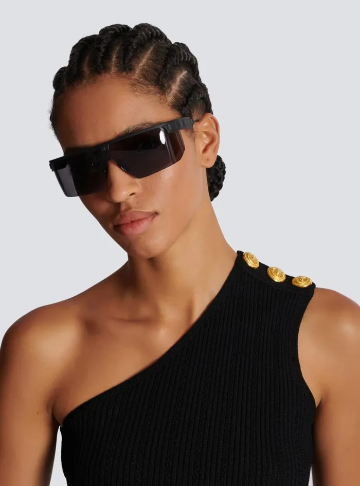 Major Sunglasses Black MenWomen Balmain Eyewear