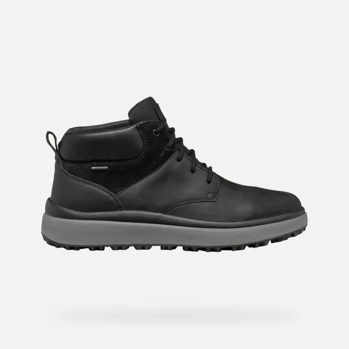 Man Geox Ankle Boots GRANITO GRIP ABX MAN Black Waterproof Boots Black