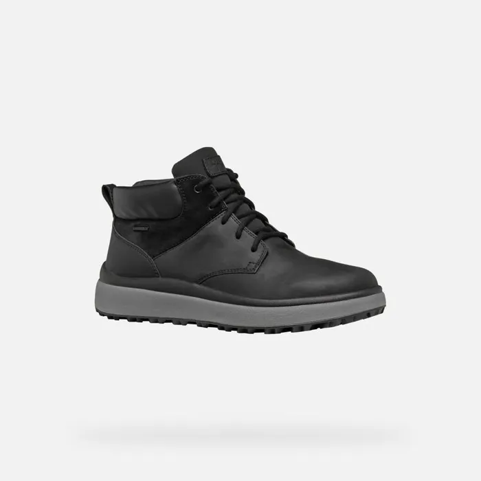 Man Geox Ankle Boots GRANITO GRIP ABX MAN Black Waterproof Boots Black