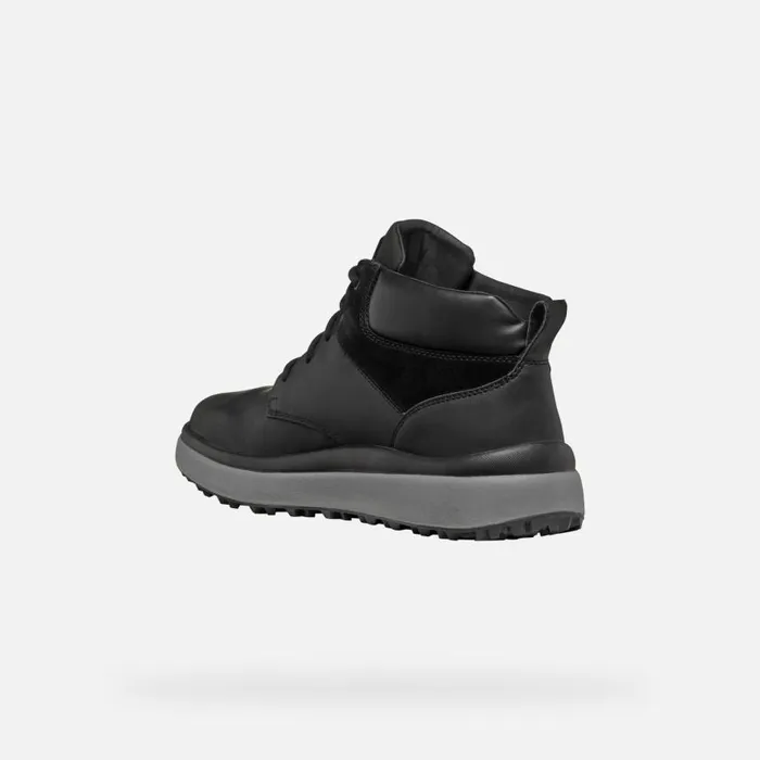 Man Geox Ankle Boots GRANITO GRIP ABX MAN Black Waterproof Boots Black