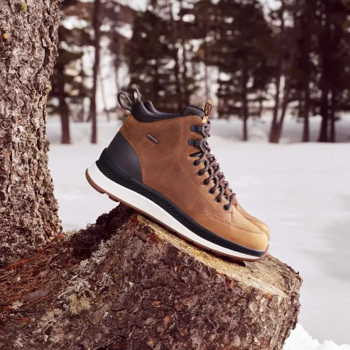 Man Geox Ankle Boots SPHERICA ACTIF X2 ABX MAN OchreDark Coffee Mid Calf Boots Ochredark Coffee