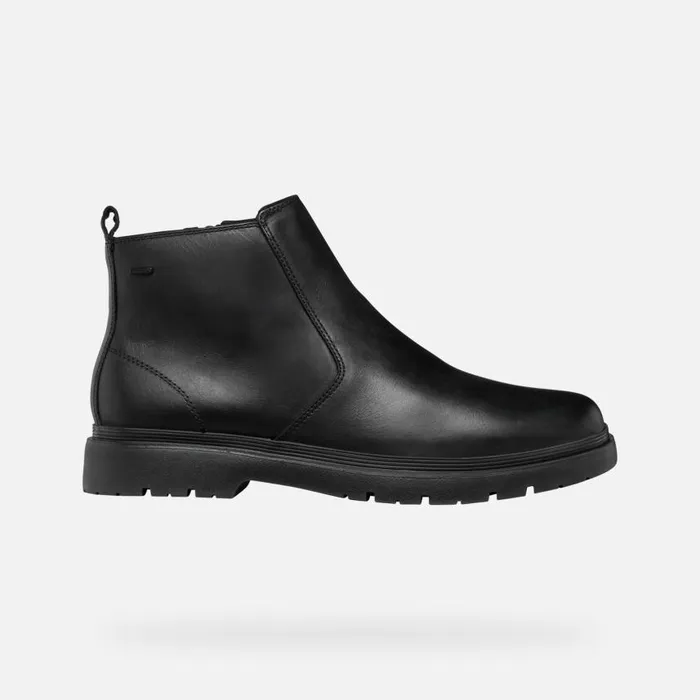 Man Geox Ankle Boots SPHERICA EC1 ABX MAN Black Waterproof Boots Black