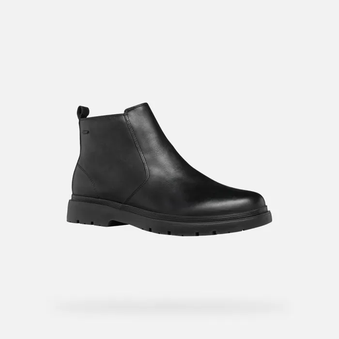 Man Geox Ankle Boots SPHERICA EC1 ABX MAN Black Waterproof Boots Black