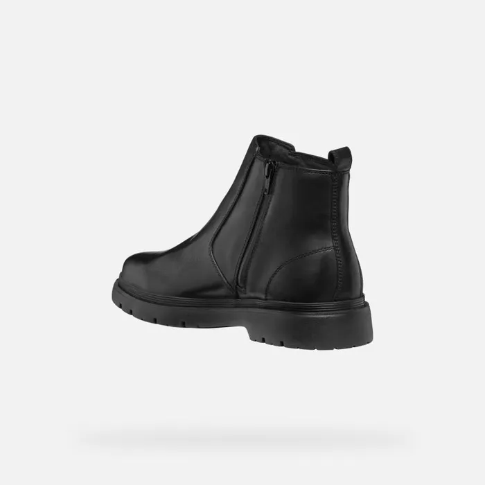 Man Geox Ankle Boots SPHERICA EC1 ABX MAN Black Waterproof Boots Black