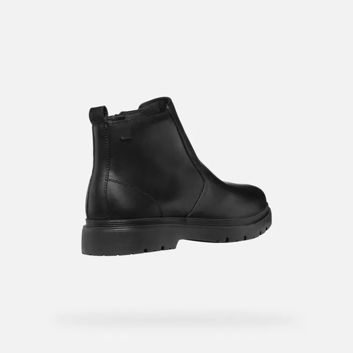 Man Geox Ankle Boots SPHERICA EC1 ABX MAN Black Waterproof Boots Black