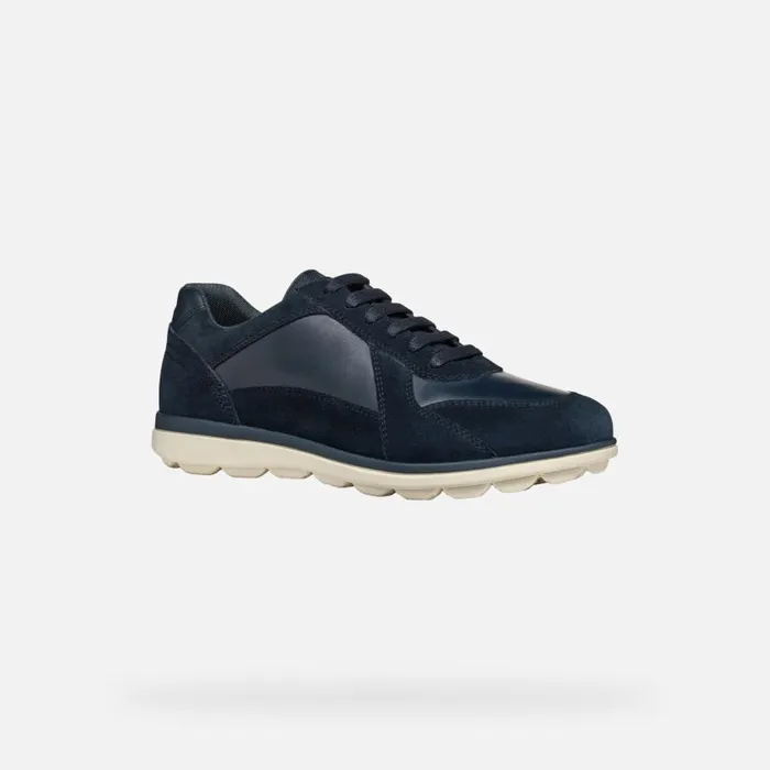 Man Geox Casual Shoes SPHERICA EC12 MAN Navy Low Top Sneakers Navy