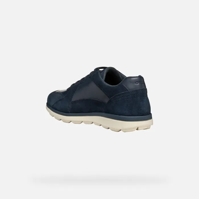 Man Geox Casual Shoes SPHERICA EC12 MAN Navy Low Top Sneakers Navy