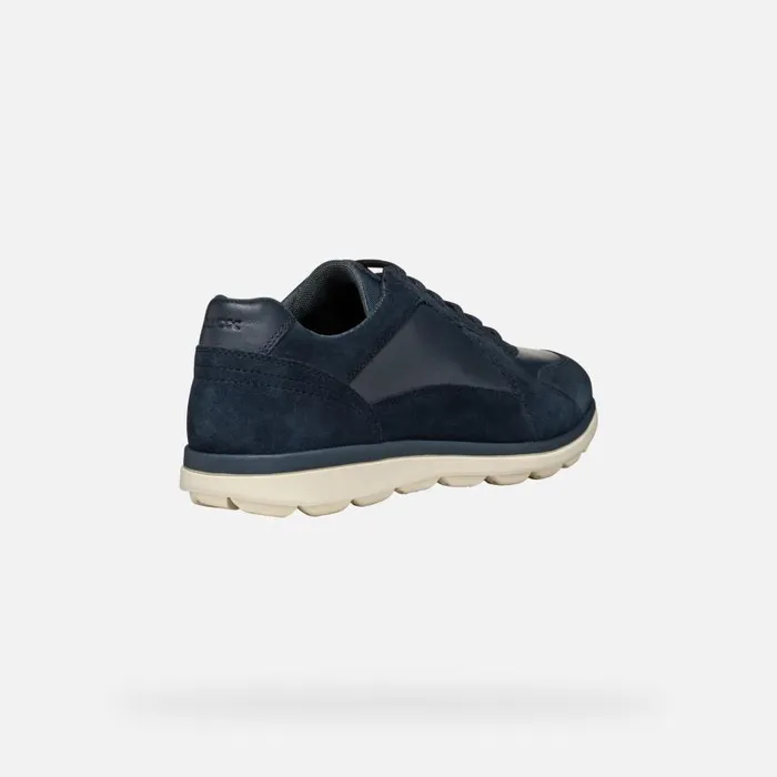 Man Geox Casual Shoes SPHERICA EC12 MAN Navy Low Top Sneakers Navy