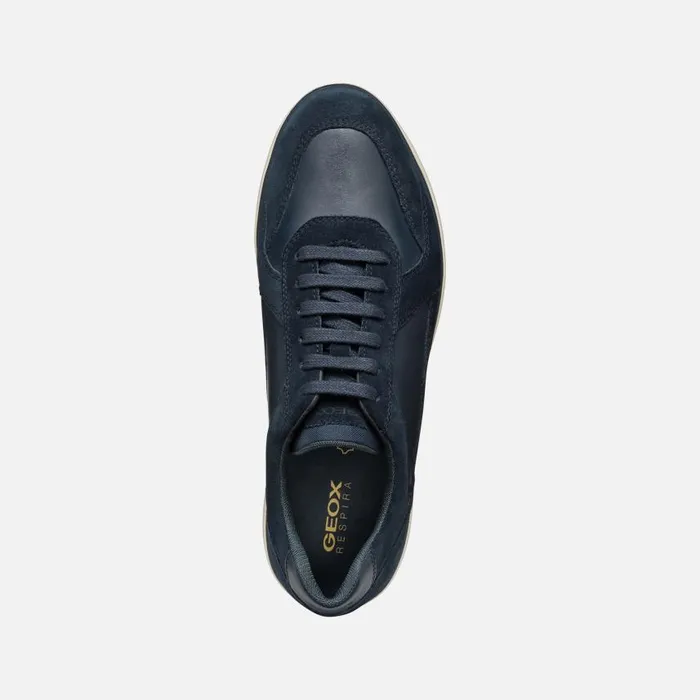 Man Geox Casual Shoes SPHERICA EC12 MAN Navy Low Top Sneakers Navy