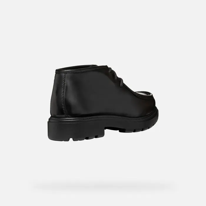 Man Geox Casual Shoes SPHERICA EC7 MAN Black Leather Shoes Black