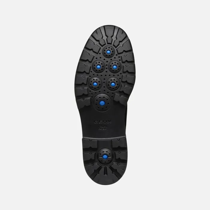 Man Geox Casual Shoes SPHERICA EC7 MAN Black Leather Shoes Black