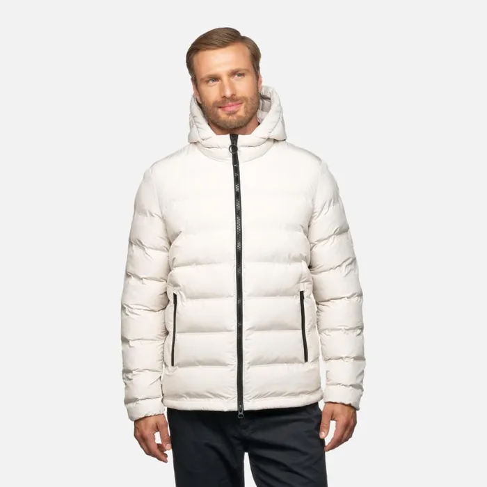 Man Geox Jackets SPHERICA MAN Rainy Day Short Parka Rainy Day
