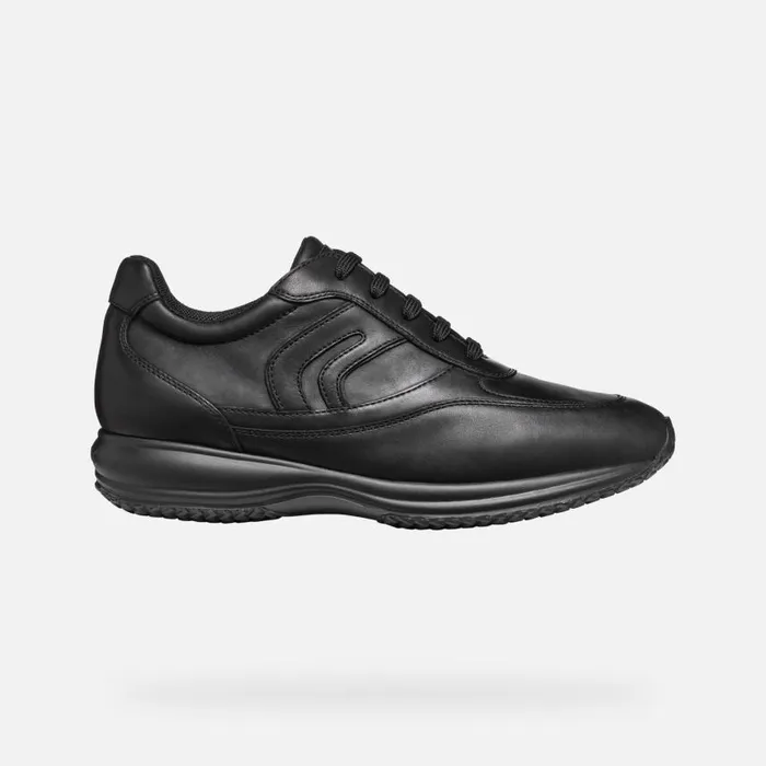 Man Geox Sneakers HAPPY MAN Black Low Top Sneakers Black