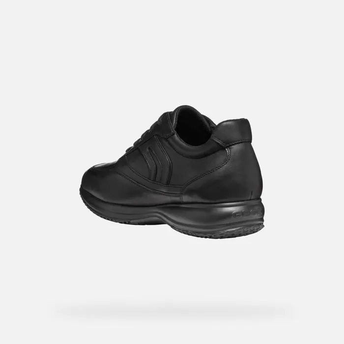 Man Geox Sneakers HAPPY MAN Black Low Top Sneakers Black