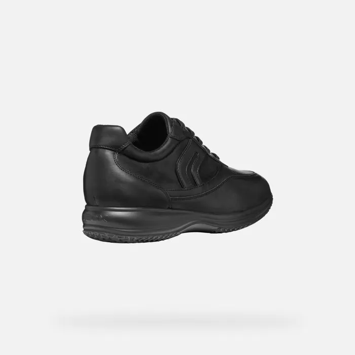 Man Geox Sneakers HAPPY MAN Black Low Top Sneakers Black