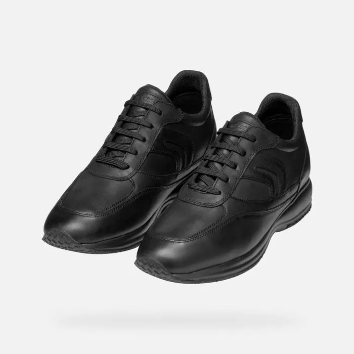 Man Geox Sneakers HAPPY MAN Black Low Top Sneakers Black