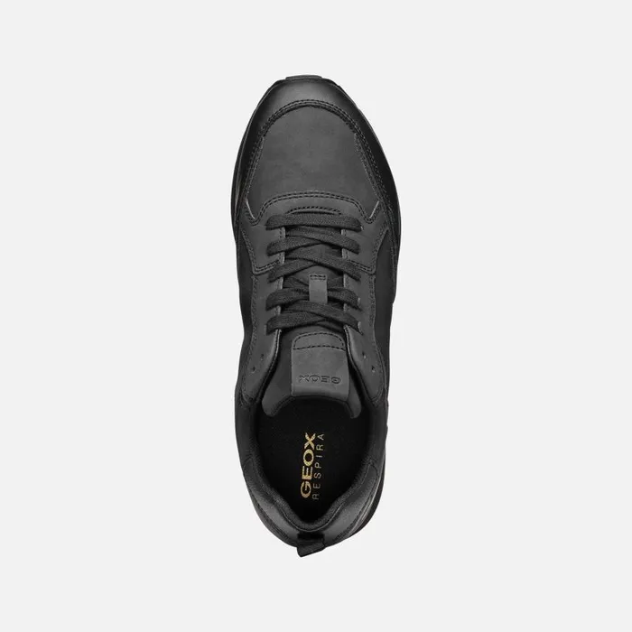 Man Geox Sneakers PARTENIO MAN Black Low Top Sneakers Black