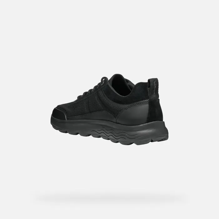 Man Geox Sneakers SPHERICA MAN Black Low Top Sneakers Black