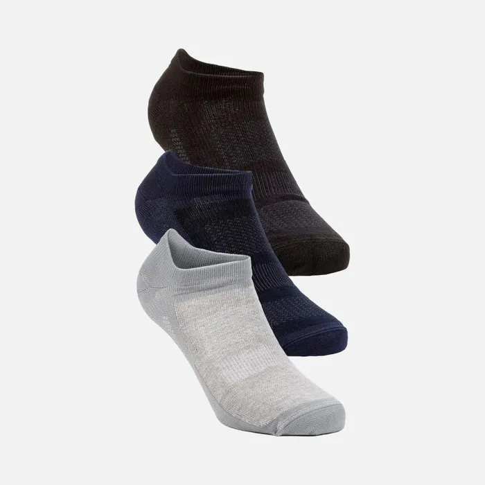 Man Geox Socks SOCKS A Short Socks Black Man Geox Blackmelange Greyblue