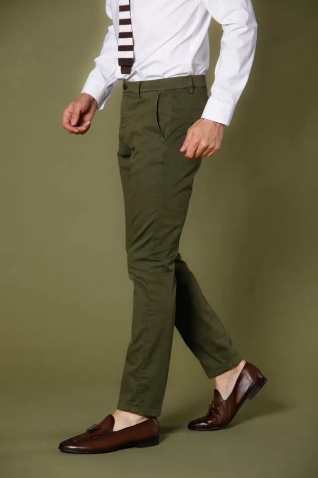 Man Osaka Style Chino Pants In Cotton And Tencel Tricot Carrot Fit Mason039s Pants