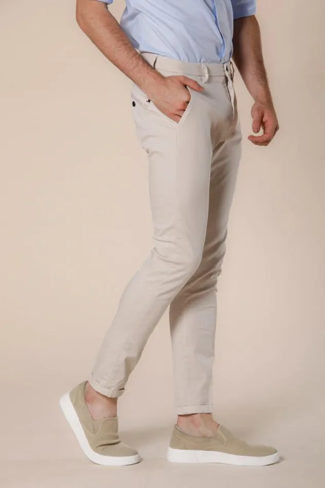 Man Osaka Style Chino Pants In Tencel And Cotton Tricot Carrot Fit Mason039s Pants