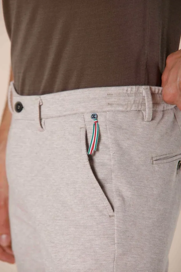 Man Torino Jog 1 Chino Jogger Bermuda In Piquet Double Face Slim Mason039s Bermuda
