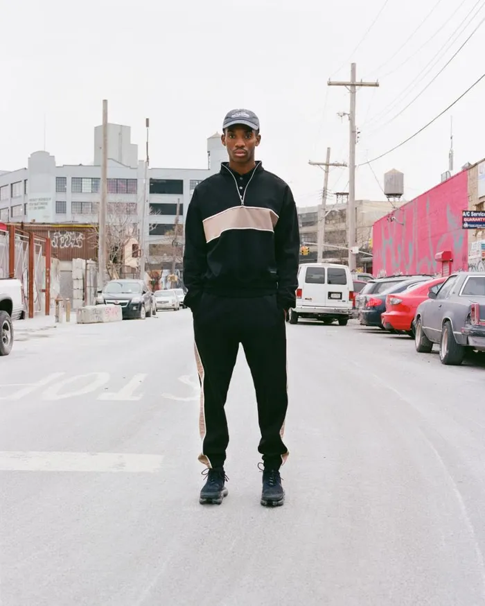 Man Venroy Pants Nylon Panelled Track Pant
