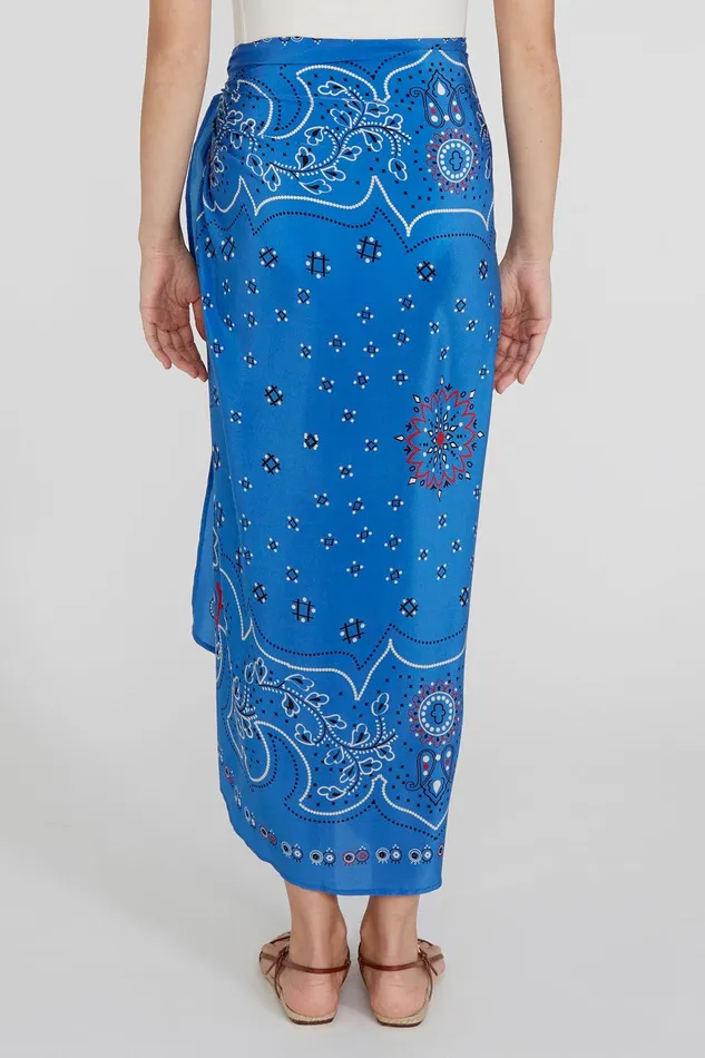Mandala Sarong French Blue Women Chan Luu Bottoms