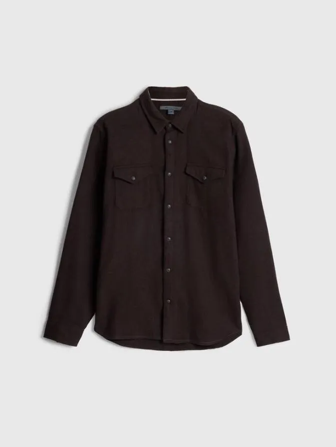 MARSHAL SHIRT Charc Brown Clothing John Varvatos Shirts