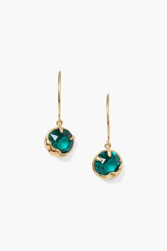 May Birthstone Earrings Emerald Crystal Women Chan Luu Earrings