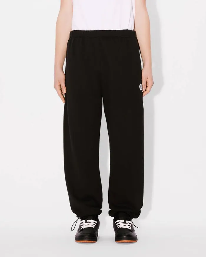 Men 039Boke Flower 20039 Embroidered Jog Pants Black Kenzo Pants And Shorts