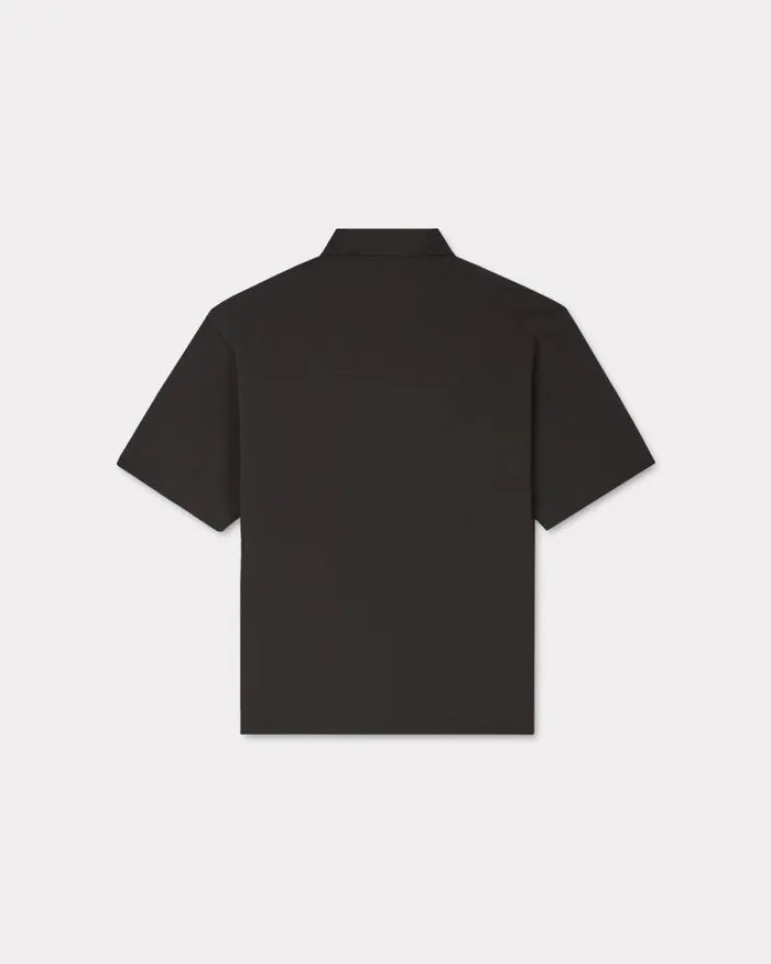 Men 039Boke Flower 20039 Embroidered Polo In Cotton Black Kenzo Tshirts And Polos