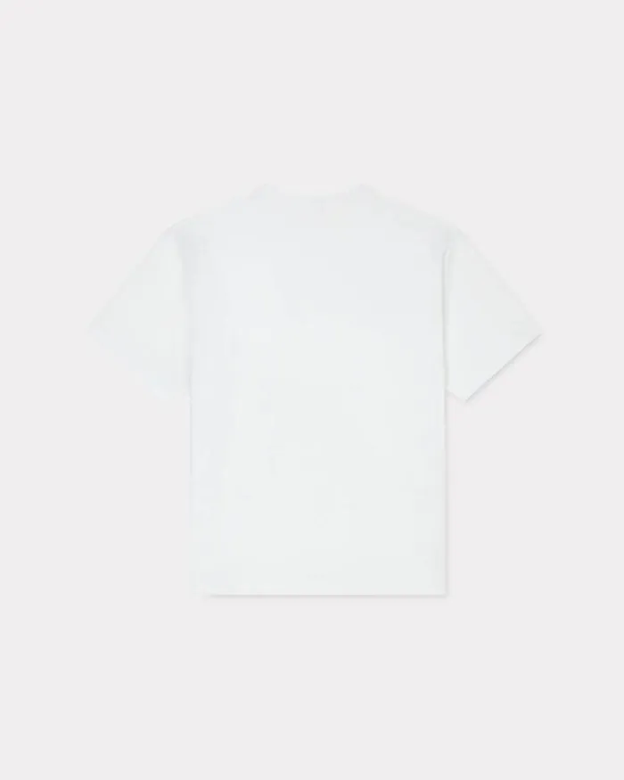 Men 039Boke Flower 20039 Oversized Tshirt In Cotton White Kenzo Tshirts And Polos