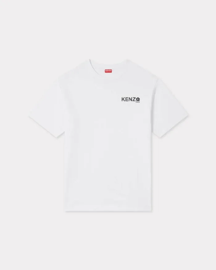 Men 039Boke Flower 20039 Tshirt In Cotton White Kenzo Tshirts And Polos