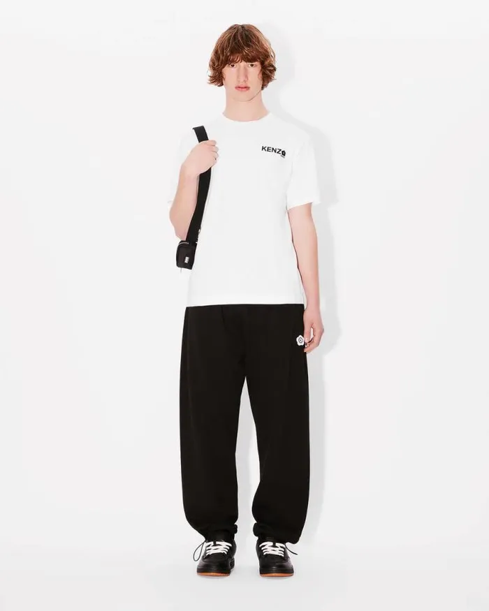 Men 039Boke Flower 20039 Tshirt In Cotton White Kenzo Tshirts And Polos