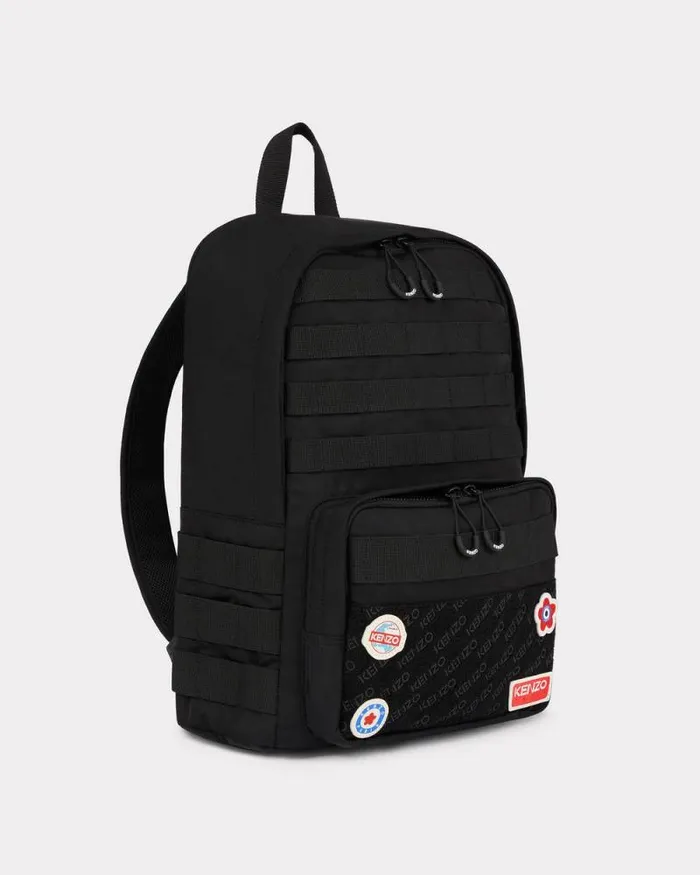 Men 039KENZO Jungle039 Backpack Black Kenzo Bags