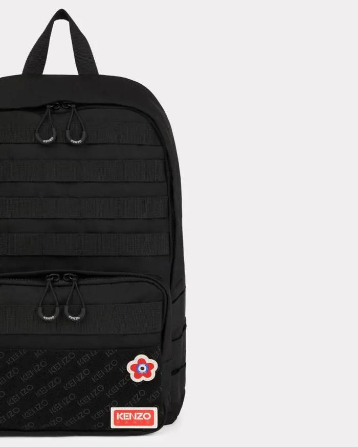 Men 039KENZO Jungle039 Backpack Black Kenzo Bags