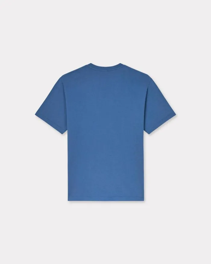 Men 039KENZO Pop039 Tshirt In Cotton Blue Kenzo Tshirts And Polos