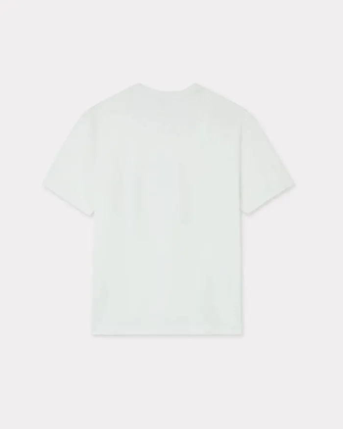 Men 039Lunar New Year039 Embroidered Oversized Tshirt In Cotton Off White Kenzo Tshirts And Polos
