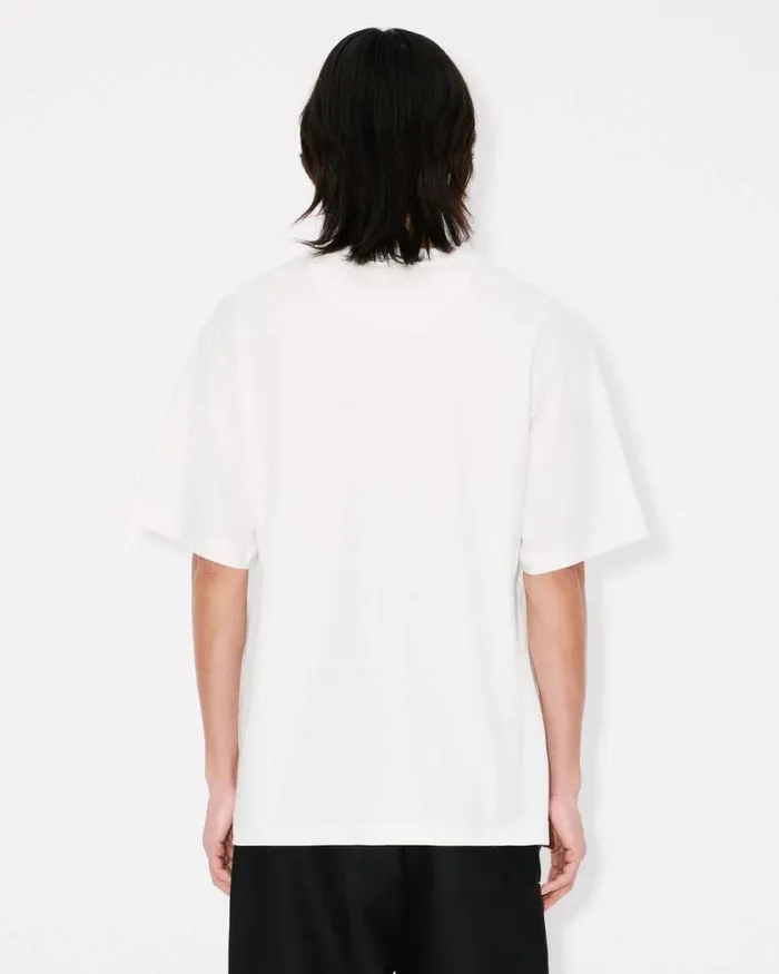 Men 039Lunar New Year039 Embroidered Oversized Tshirt In Cotton Off White Kenzo Tshirts And Polos