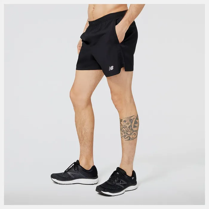 Men Accelerate 5 Inch Short Black New Balance Shorts