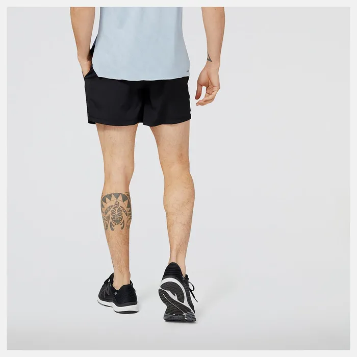 Men Accelerate 5 Inch Short Black New Balance Shorts
