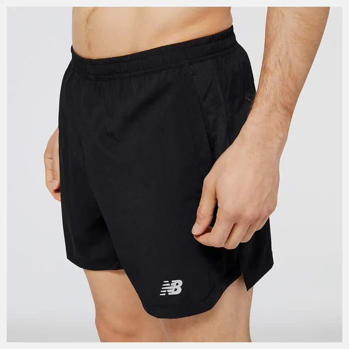 Men Accelerate 5 Inch Short Black New Balance Shorts