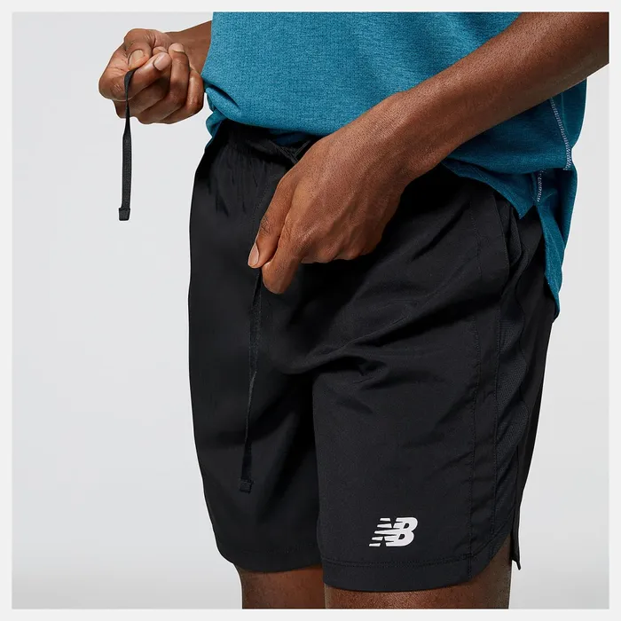 Men Accelerate 7 Inch Short Black New Balance Shorts