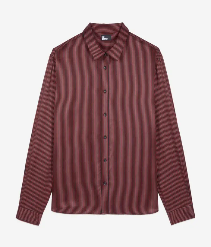 Men Black And Red Striped Shirt THE KOOPLES Shirts