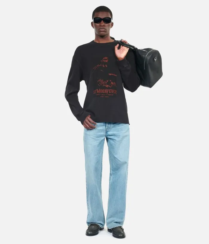 Men Black Fever Serigraphy Sweatshirt THE KOOPLES Sweatshirts and Sweatpants